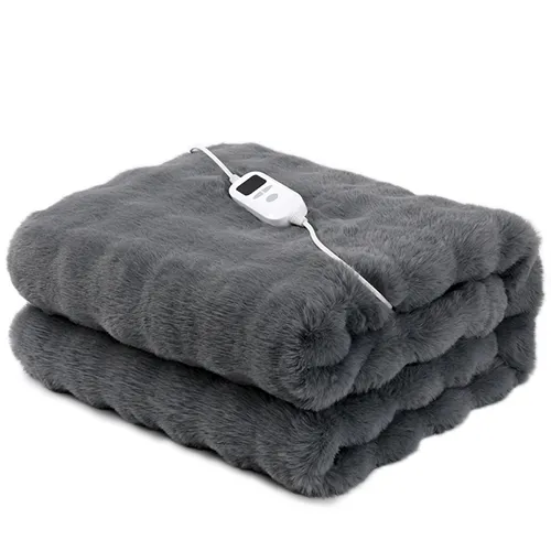 faux fur electric overblanket