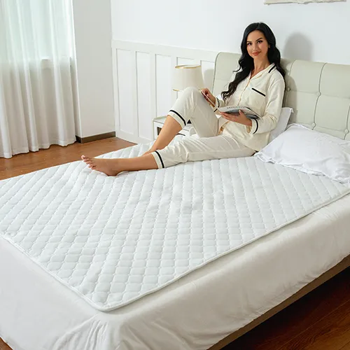 White Dotted Polyester Electric Under Blanket Supplier