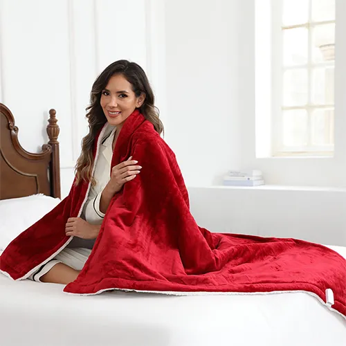 Manta eléctrica de franela Sherpa